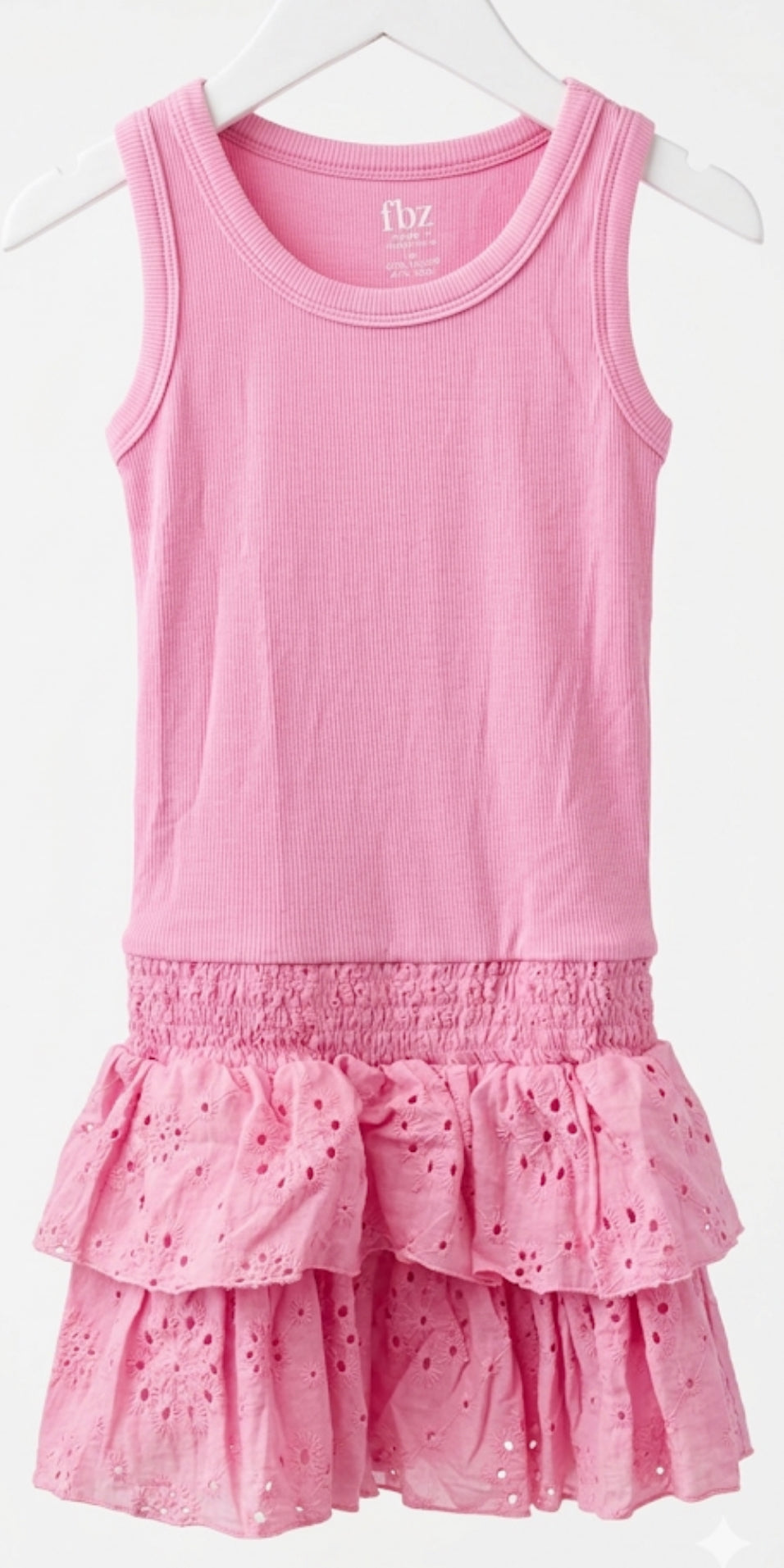 FBZ- PINK EYELET DRESS