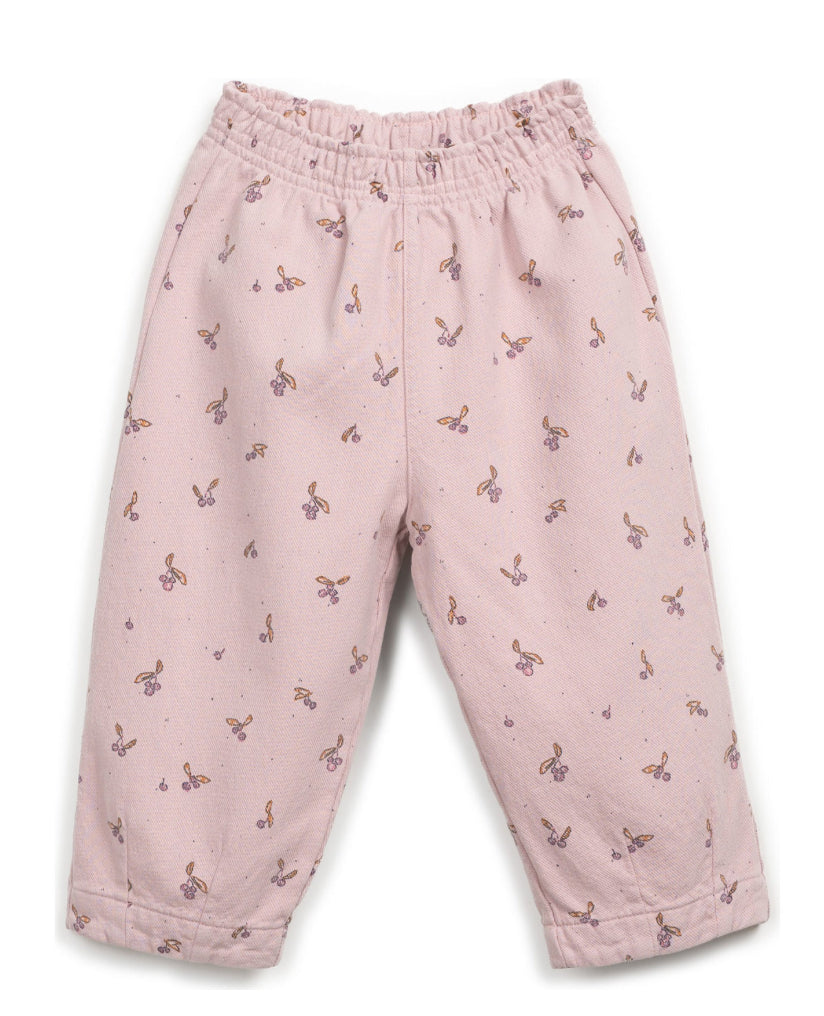 Play Up - Printed Twill Trousers, Pink