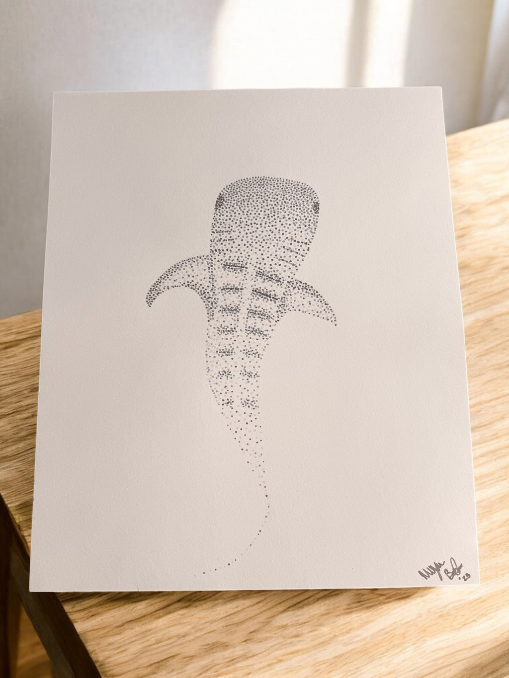 Marine Life Dot Art 14x17 - Ocean Wall Art Set