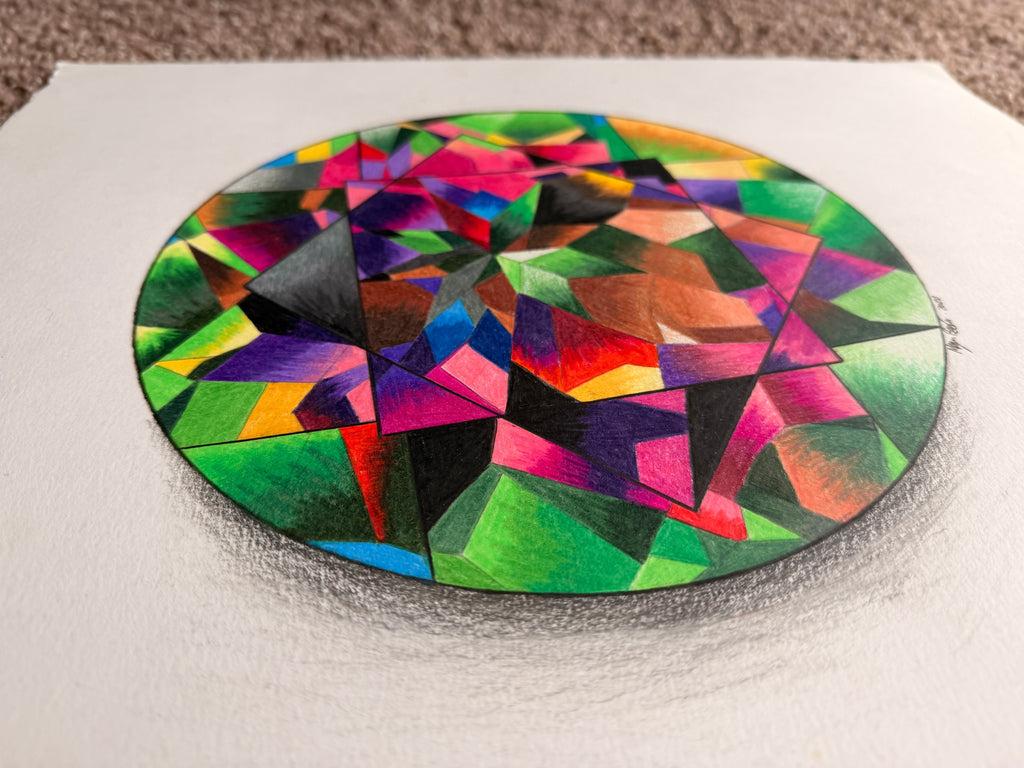 Alexandrite Drawing 14x17 - Original Gemstone Art