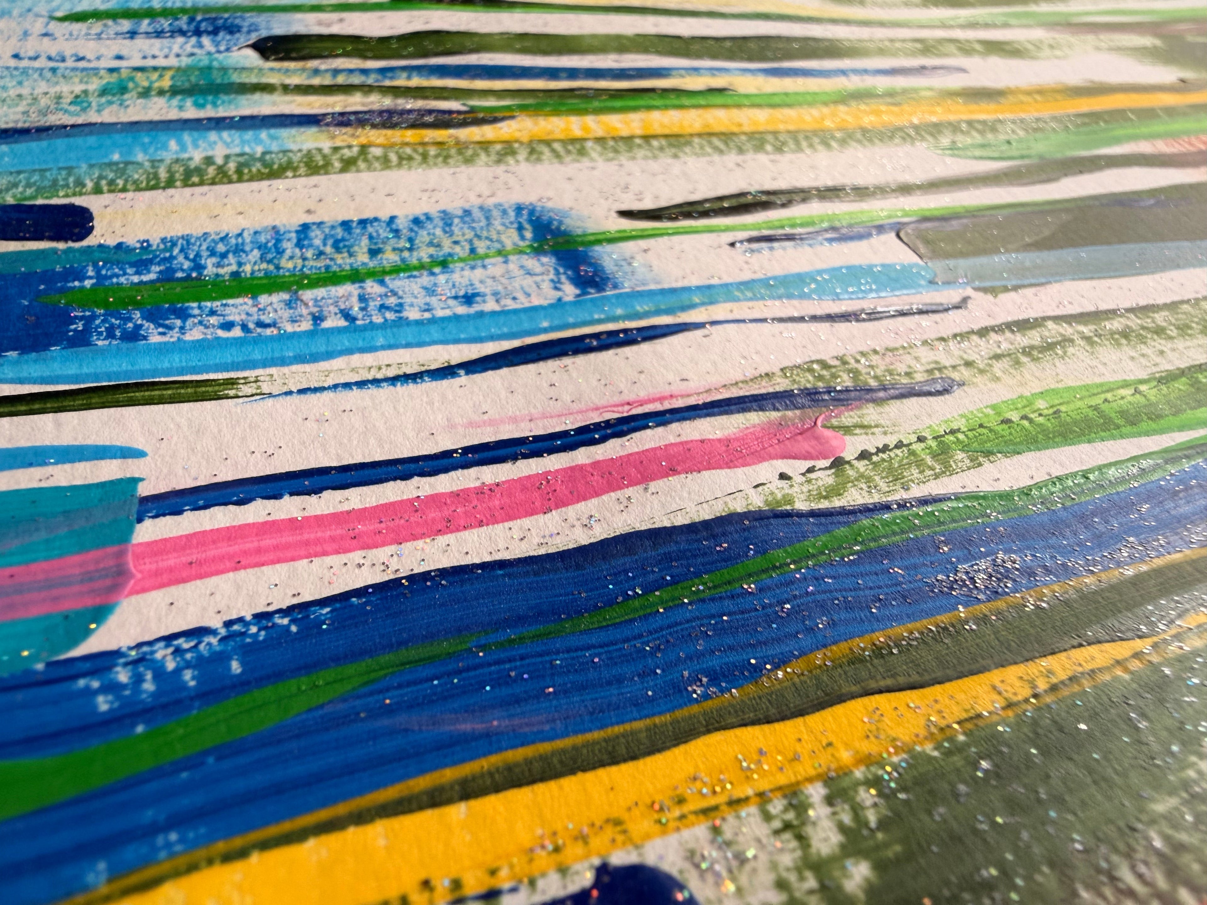 Changing Seasons Abstract Painting 14x17 - Original