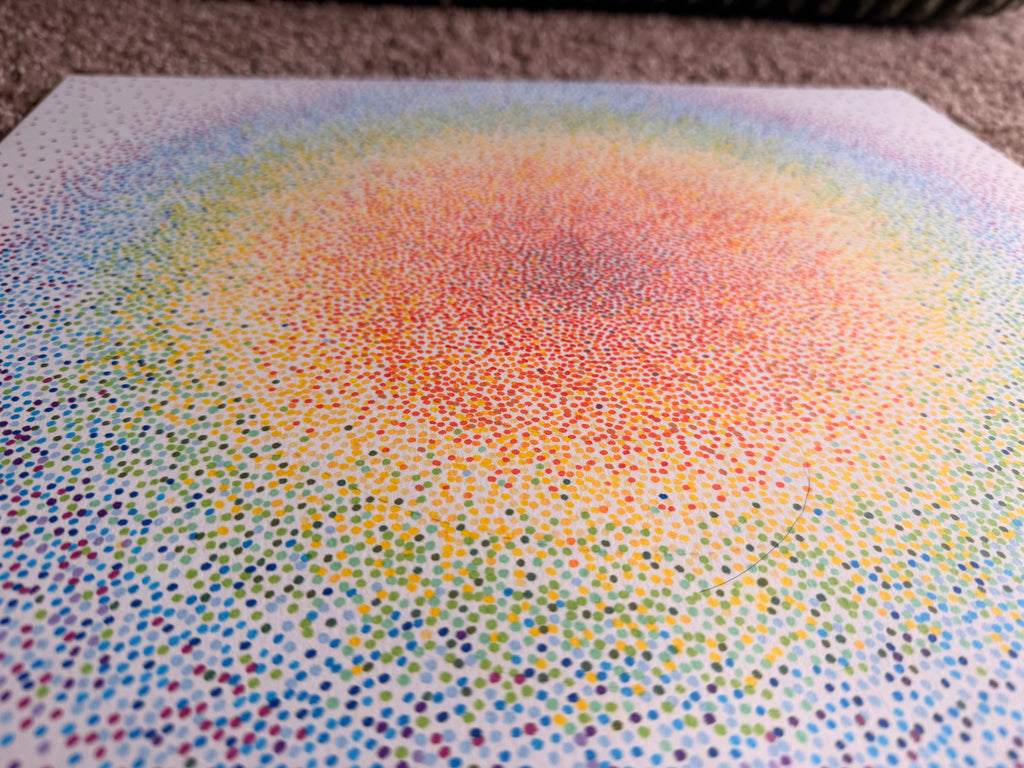 Rainbow Dot Art 14x17 - Original Painting