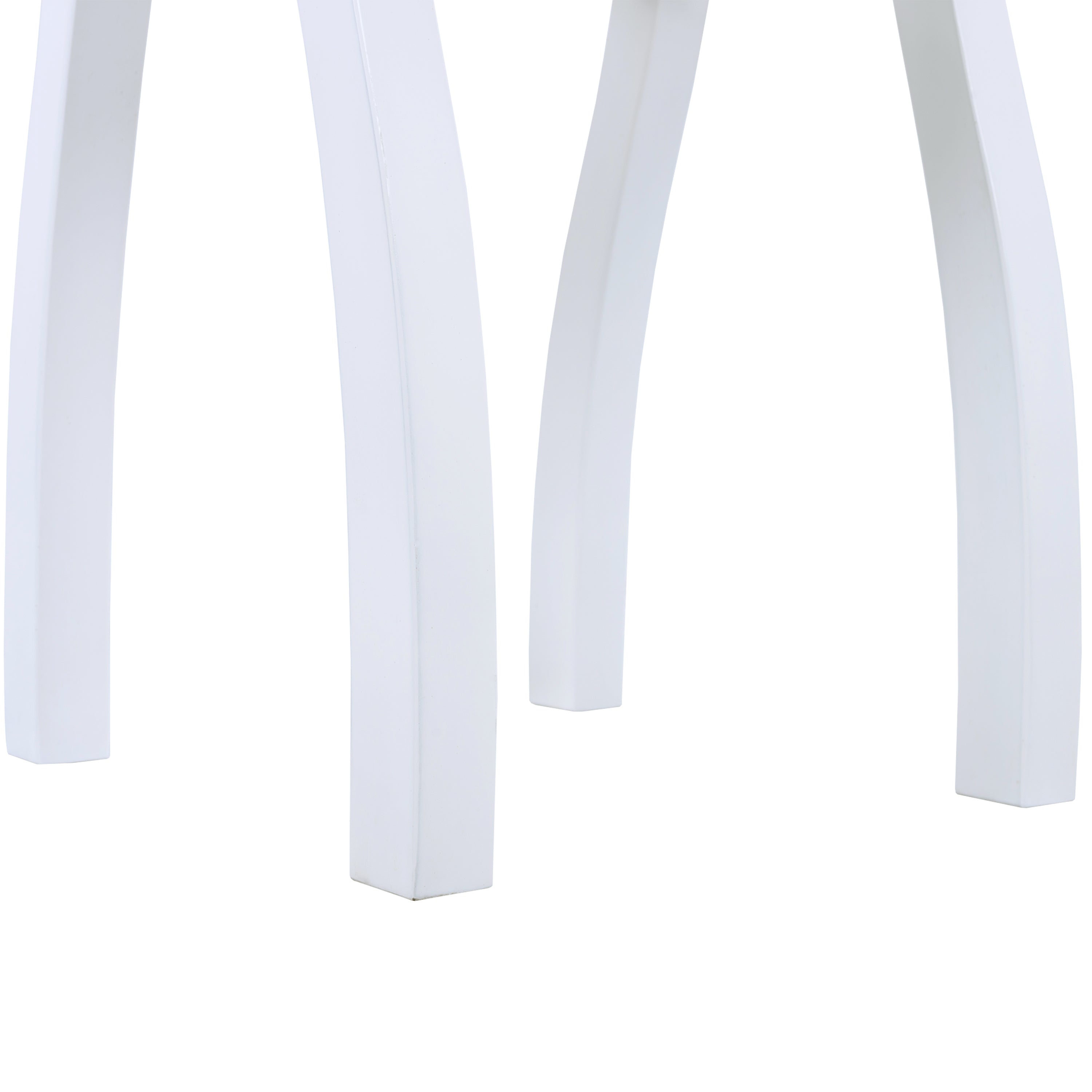 SELMA Acacia wood Accent Side Table in White PU, Weather-Resistant Rectangular End Table for Patio, Garden, Lawn, and Living Room(White PU)