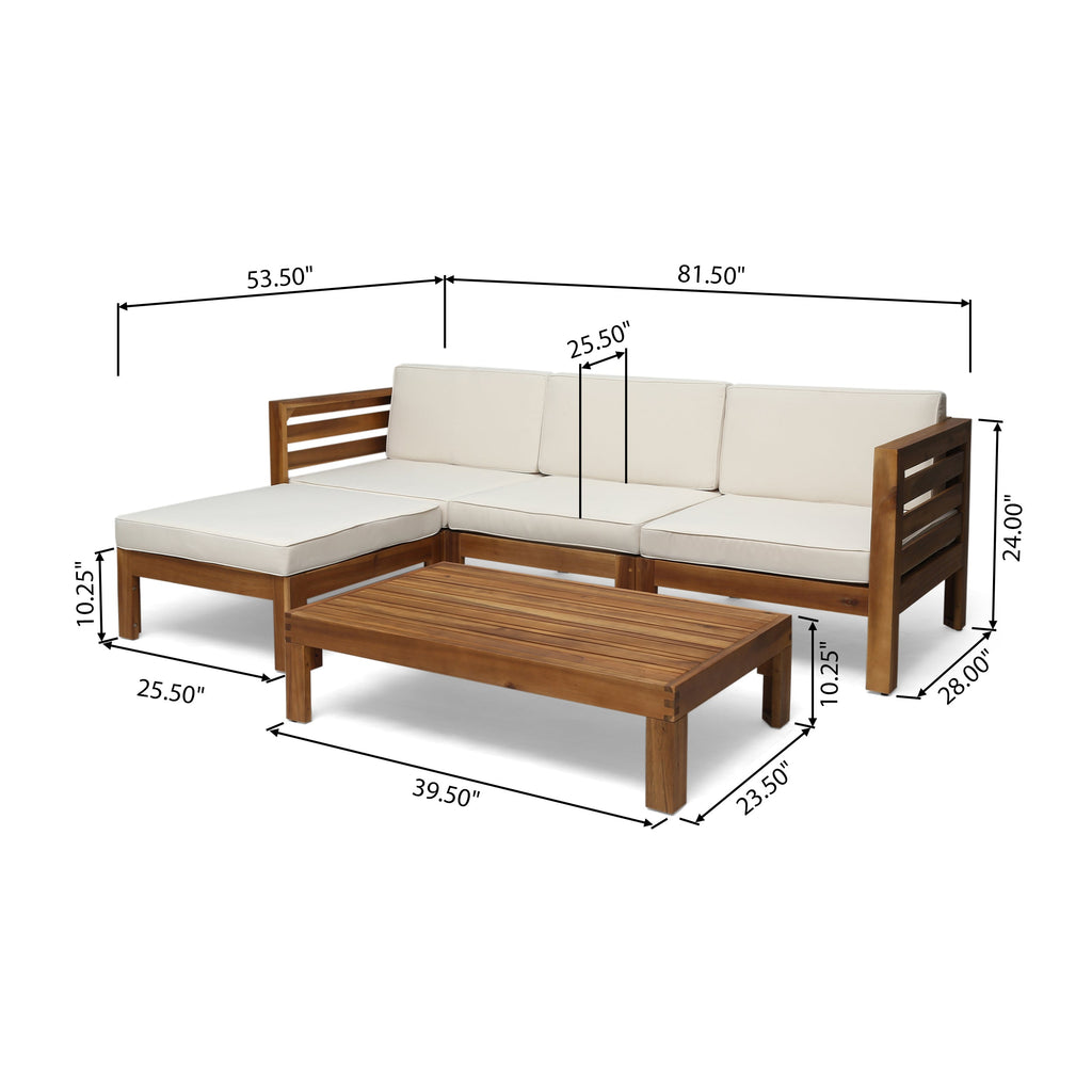 CAMBRIDGE L SHAPE SOFA SET, Beige