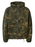 Camouflage Zip Up Hooded Windbreaker Jacket