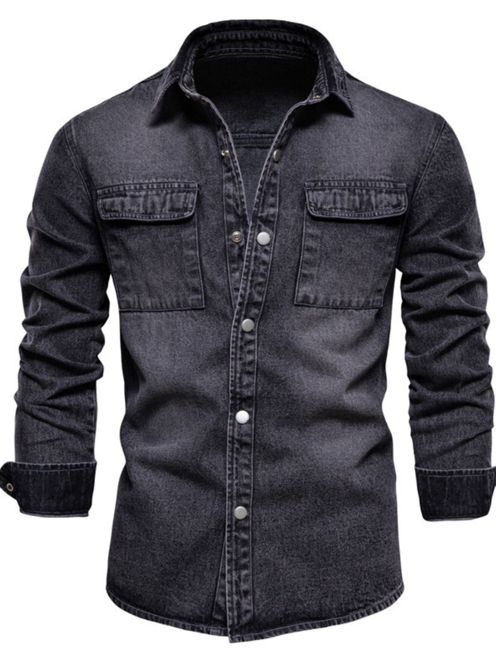 Button Down Chest Pocket Denim Jacket