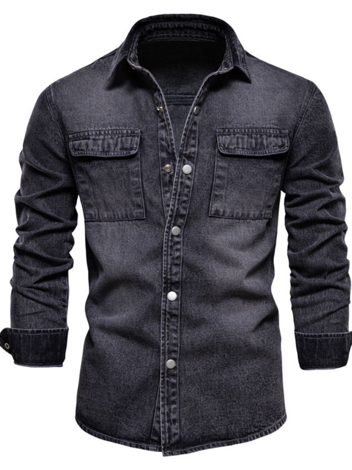 Button Down Chest Pocket Denim Jacket