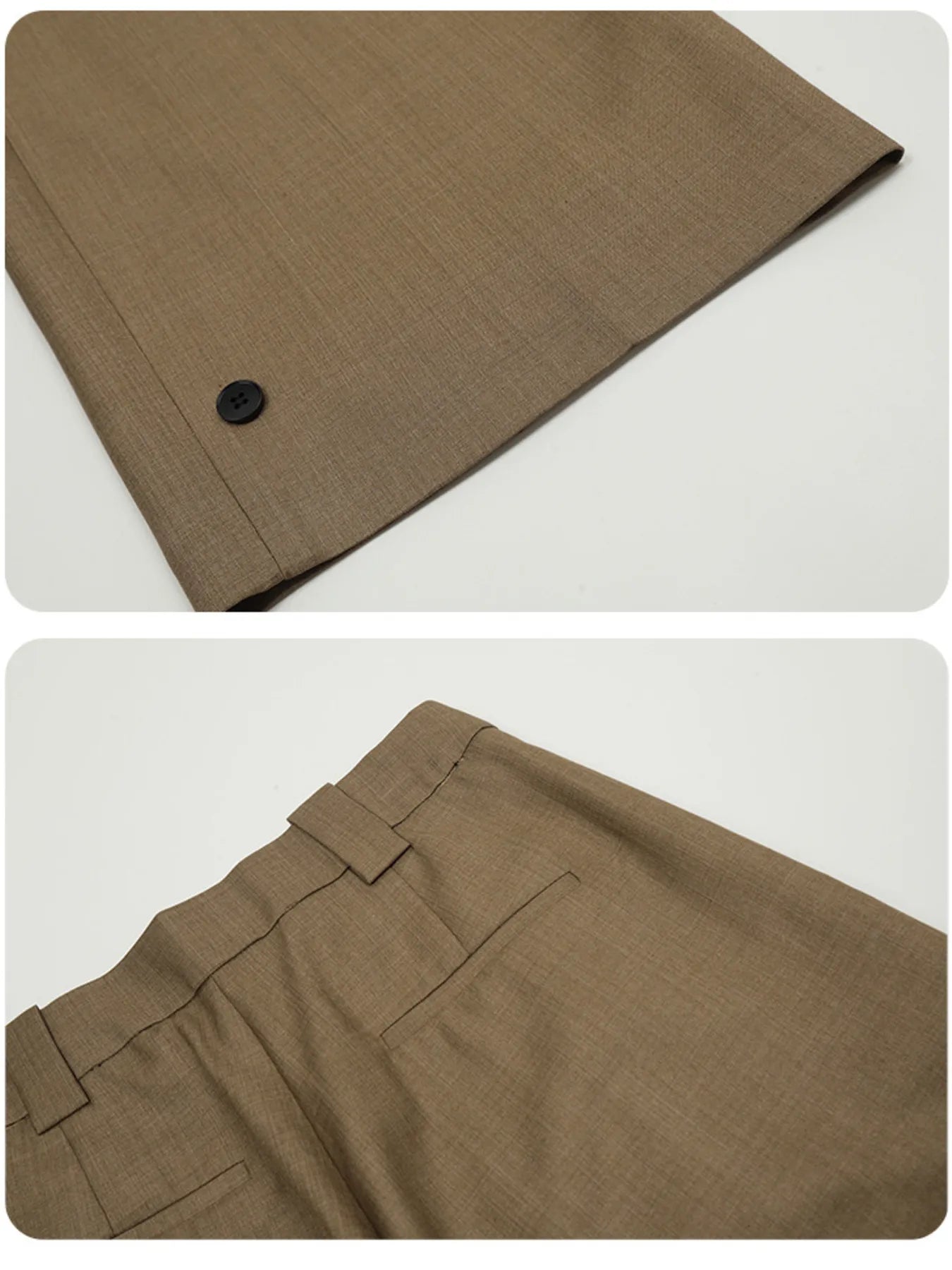 High-Waisted Wide Leg Pleated Trousers