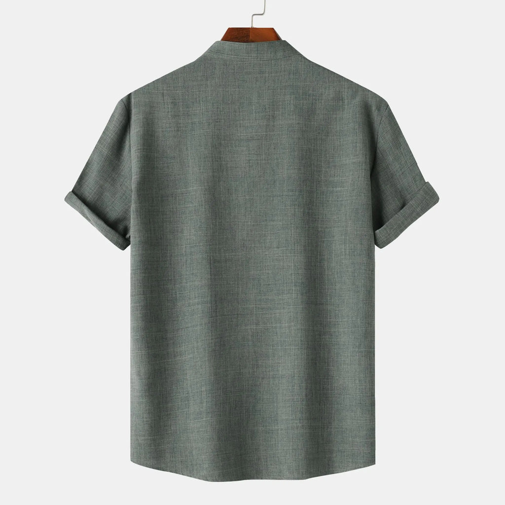 Casual Short Sleeve Henley