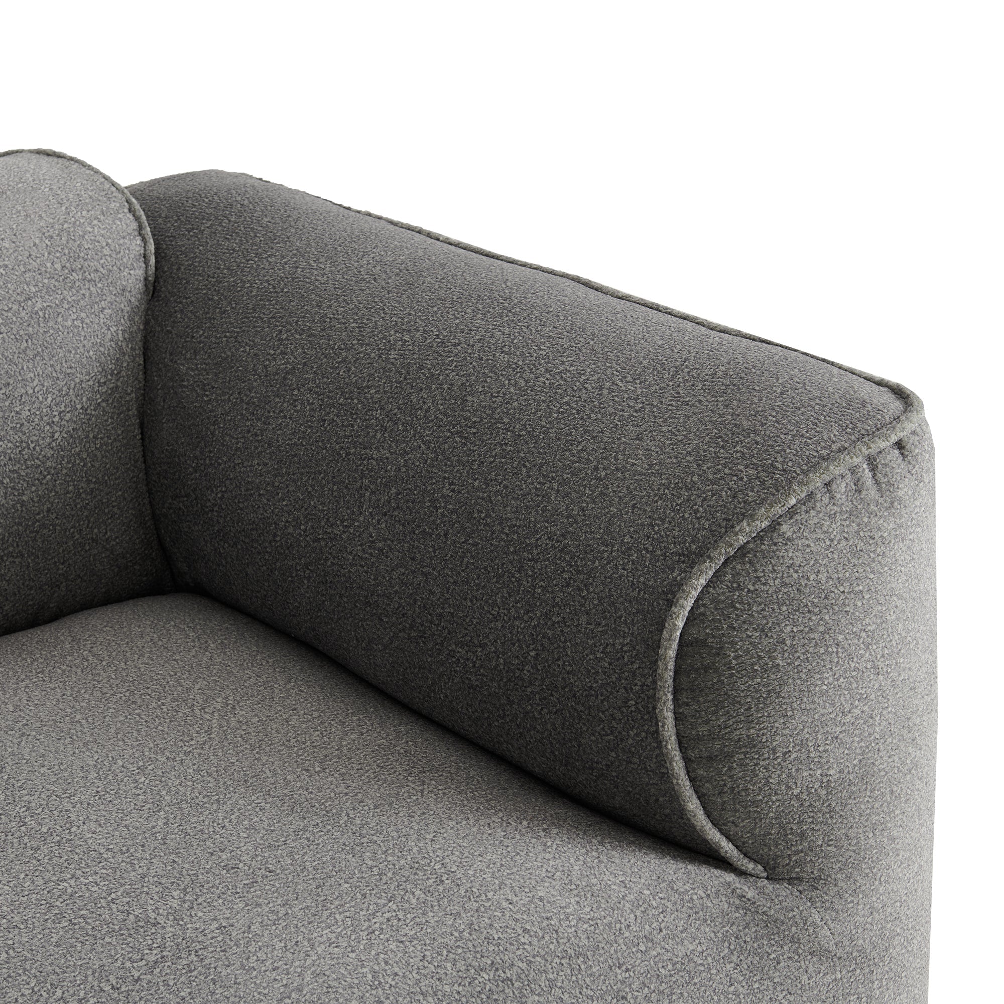 U_Style Luxury living room double-needle cut velvet sofa, 4-seater with pure sponge seat cushions and a detachable footstool, includes 3 throw pillows. Ideal for living rooms, apartments, and more.