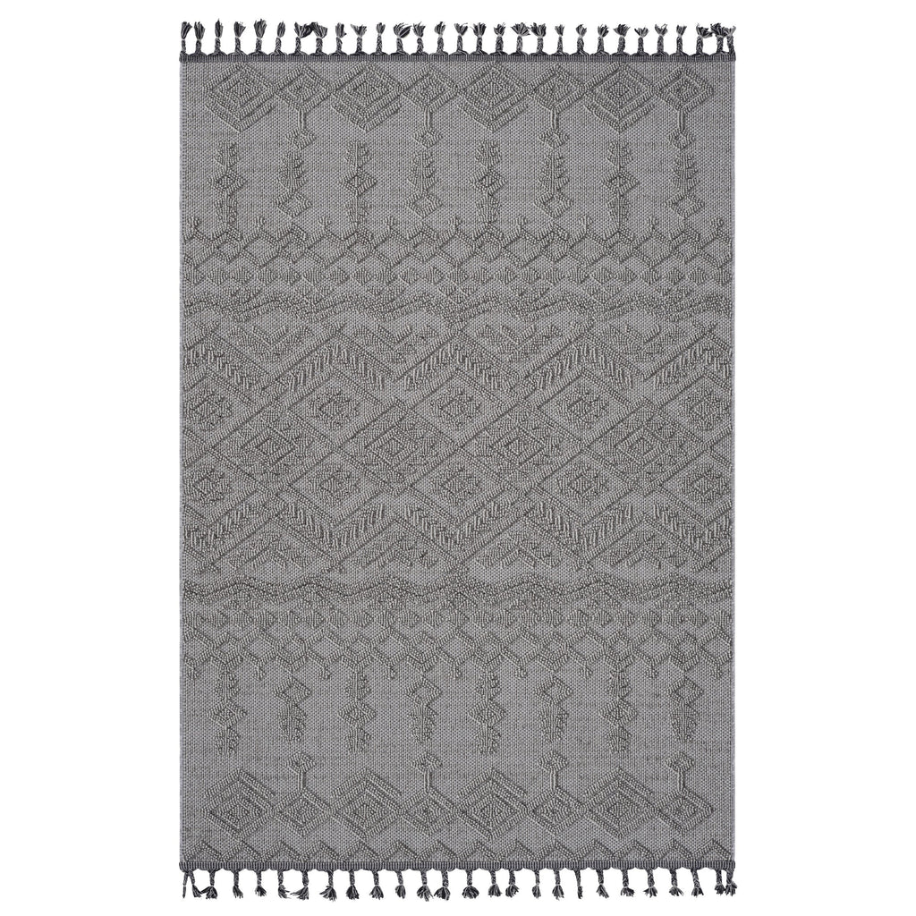 NAAR Guros Collection 8X10 White/White /Traditional Indoor/Outdoor Area Rug