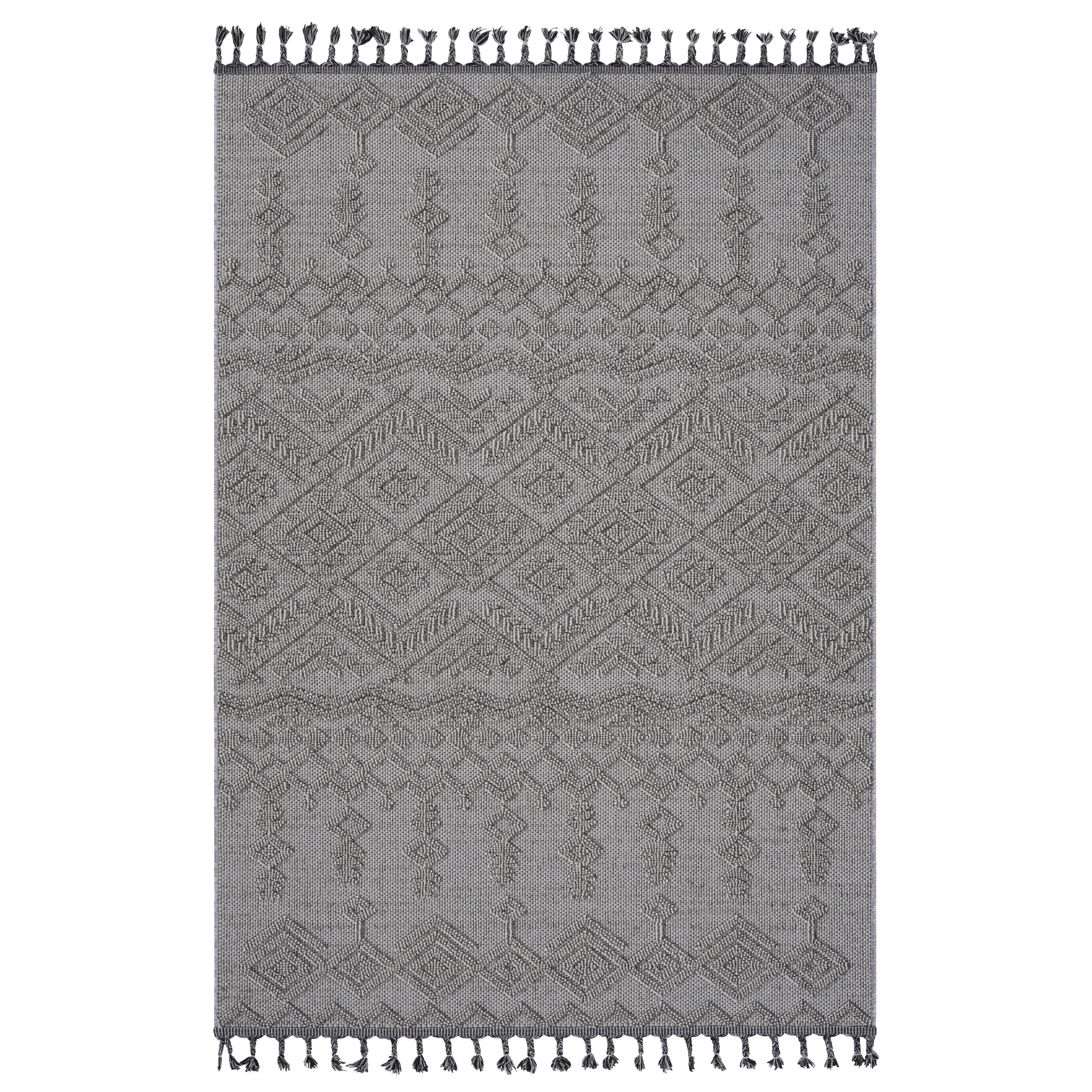 NAAR Guros Collection 8X10 White/White /Traditional Indoor/Outdoor Area Rug