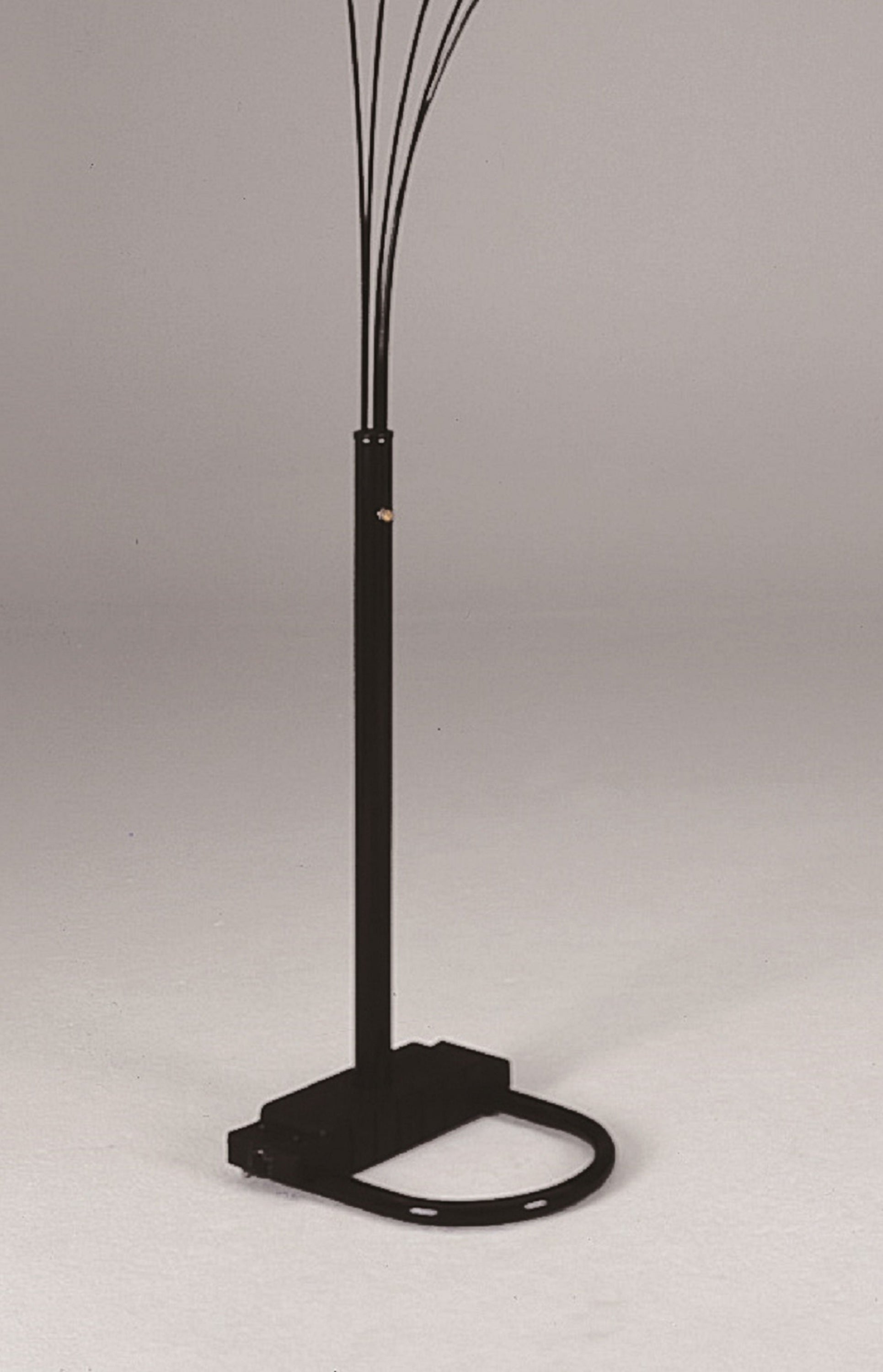 1pc Modern Design Classic Peacock Shade 82' Floor Lamp Black Living Room