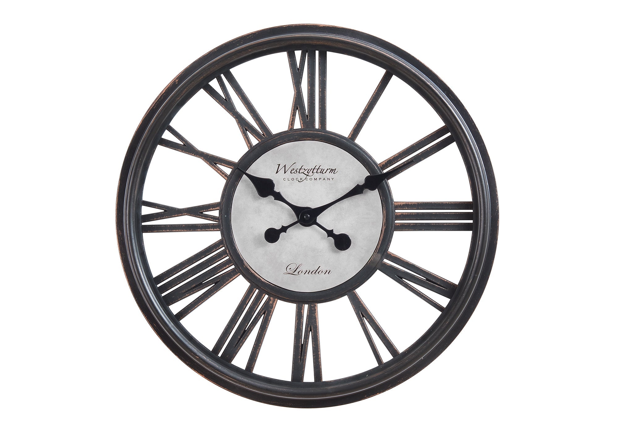 Clocks, 18' Round, Wall Clock, Antique Black, Transitional