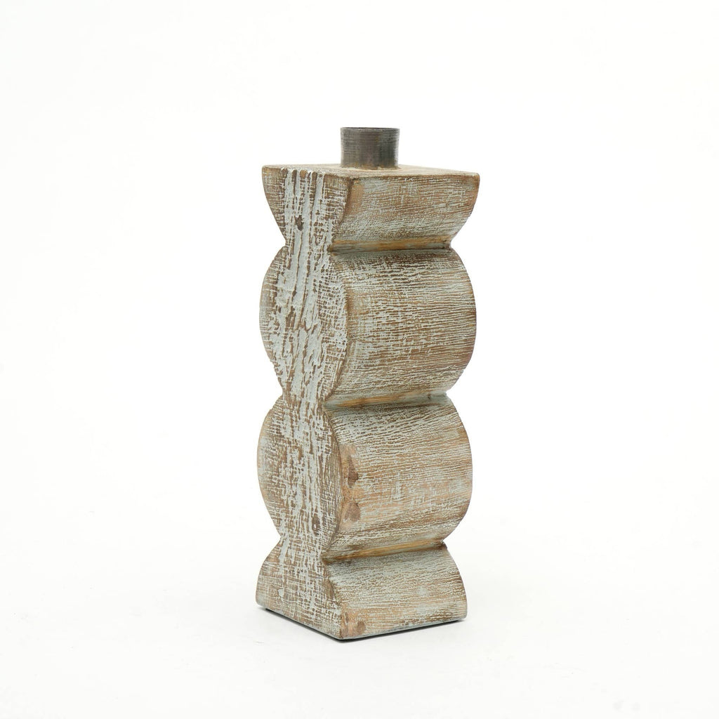 Decorative Wooden Centerpiece Candle Holder- 3x9'– Elegant Candle Stand for Any Occasion