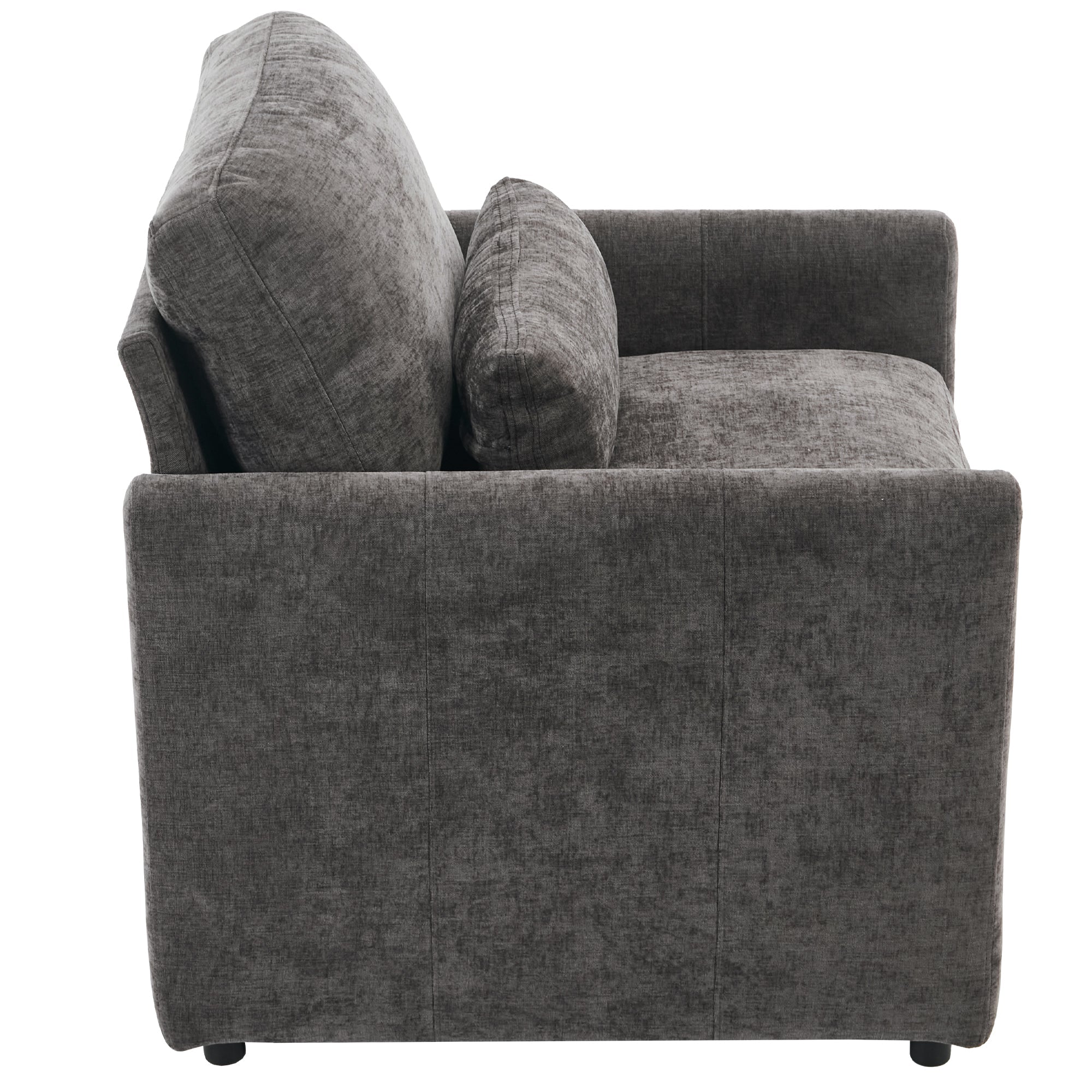 31.9' Cozy Upholstered Armchair Oversized Comfy Cloud Sofa Double Cushion Single Sofa Plush Cushion Armchair for Living Room, Grey