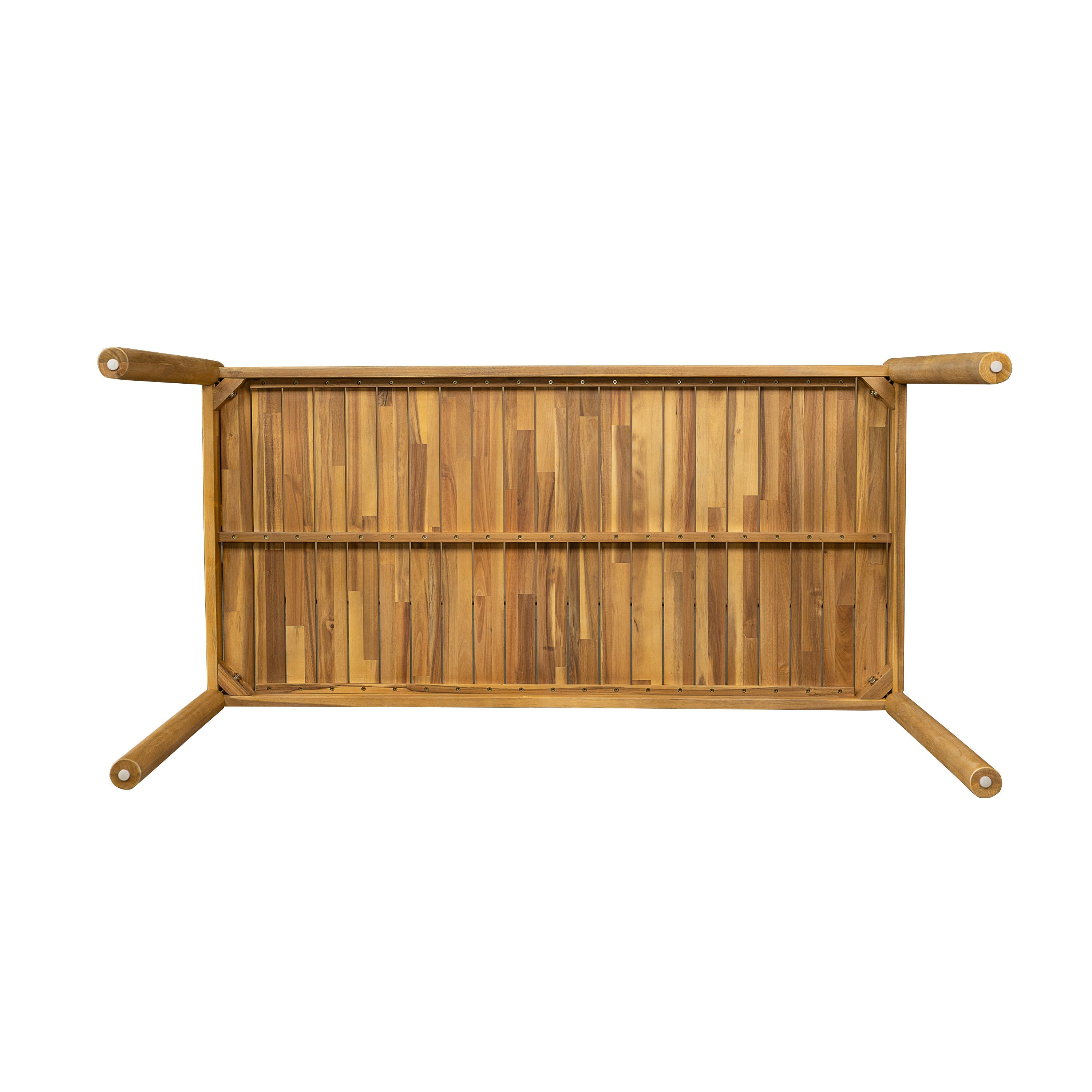 Classic Patio Dining Table, Acacia Wood, Light Teak Finish
