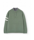 Boboli - Green Quarter Zip Sweater