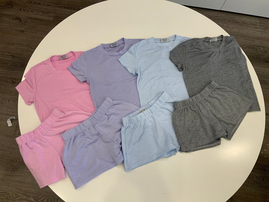 Firehouse - Solid T-Shirt & Short Set