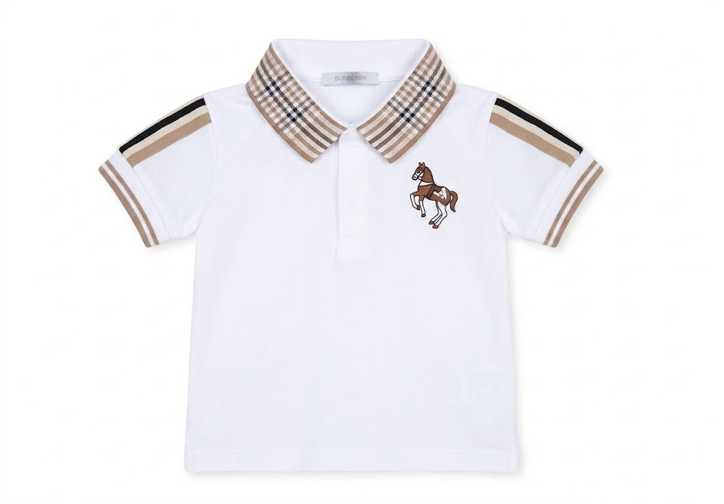 Dr. Kid - Mid White Short Sleeve Polo
