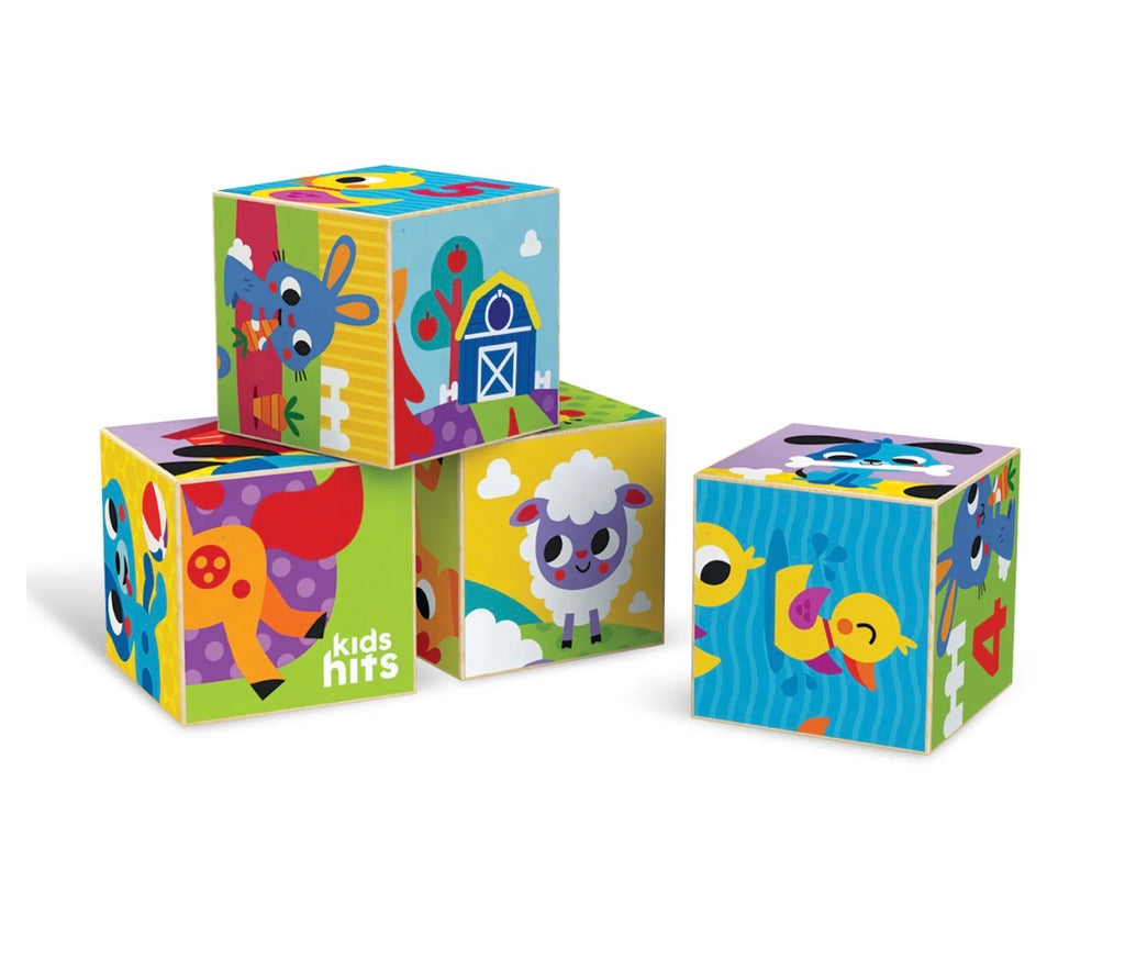Kids Hits - Wooden Puzzle Blocks Counting Farm