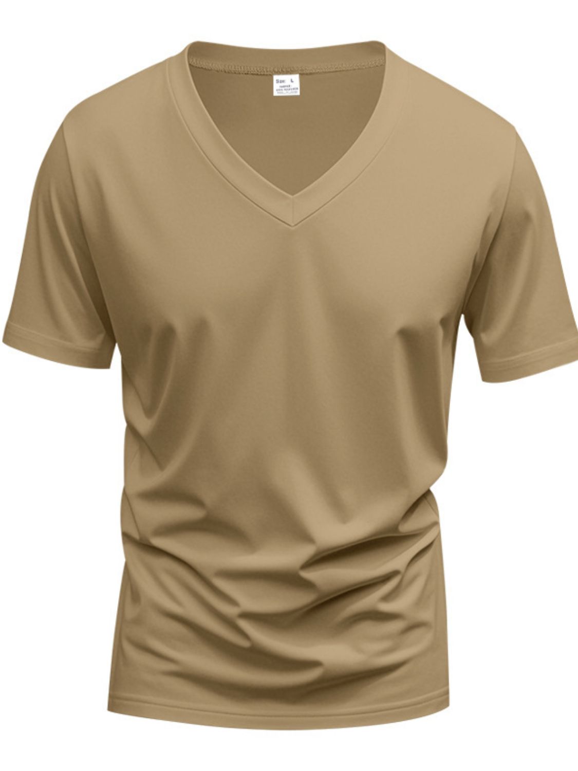 V-Neck Short Sleeve T-Shirt Plus Size