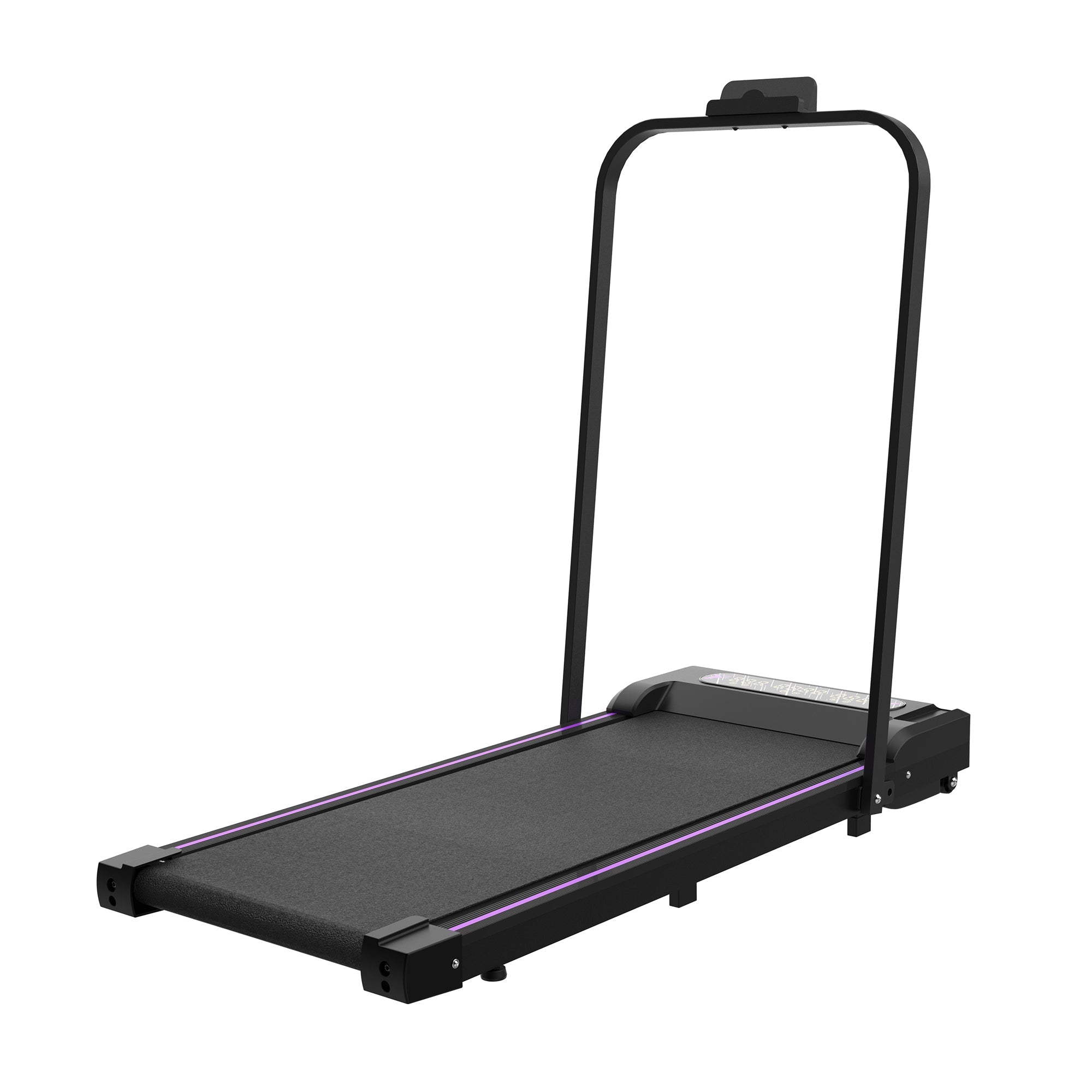 Under Desk Treadmill, Walking Pad, 2 in 1 Portable Treadmill with Handle Remote Control LED Display, Walking Jogging Machine for Home Office Use Black