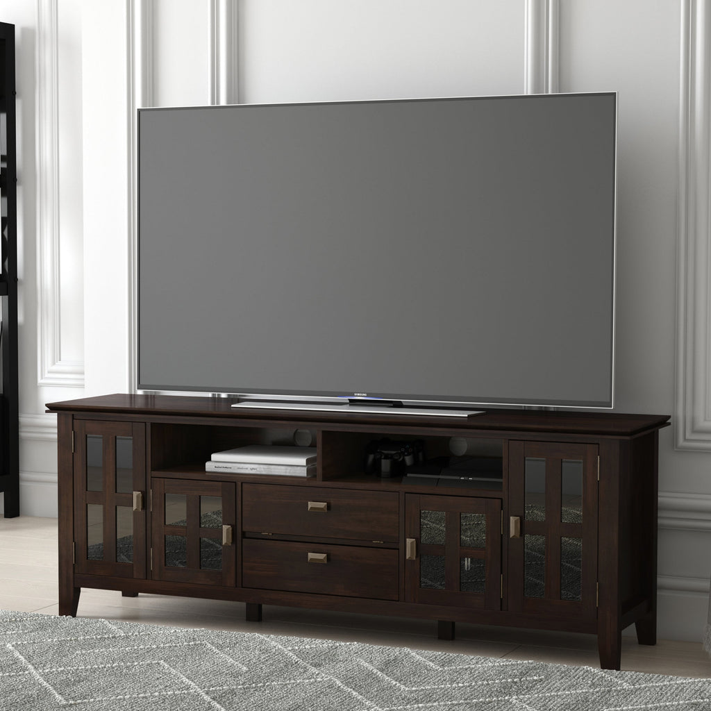 Artisan - 72' TV Media Stand - Tobacco Brown