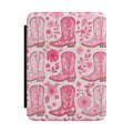 Pink Cowboy Boots Kindle Paperwhite Case | Western Floral E-Reader Cover