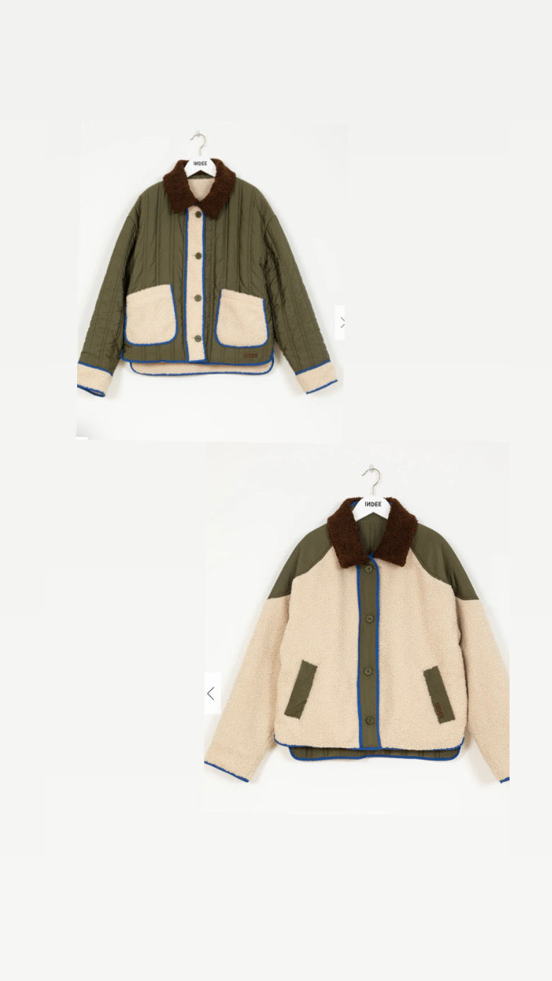 Indee - Reversible Jacket Twins, Kaki