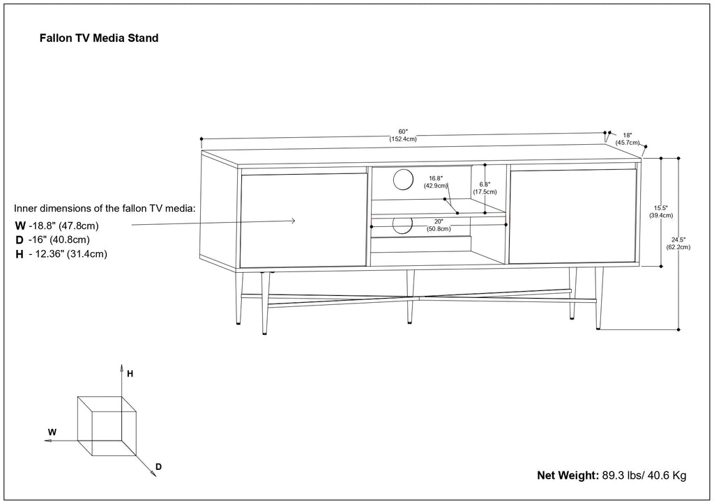Fallon TV Media Stand