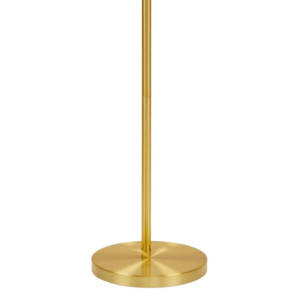 Rattan Weave Shade Floor Lamp Gold/Natural See below