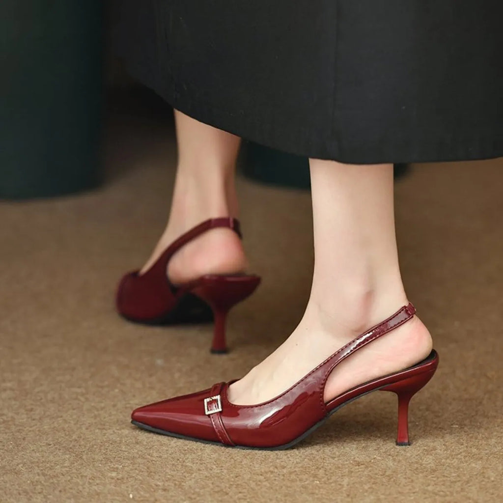 Pointed Toe Slingback Pumps