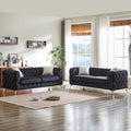 FX 3 seater + 3 seater combo sofa Velvet modern living room sofa with solid wood frame and metal feet, 4 cushions, apartment sofa furniture for living room, living room, office