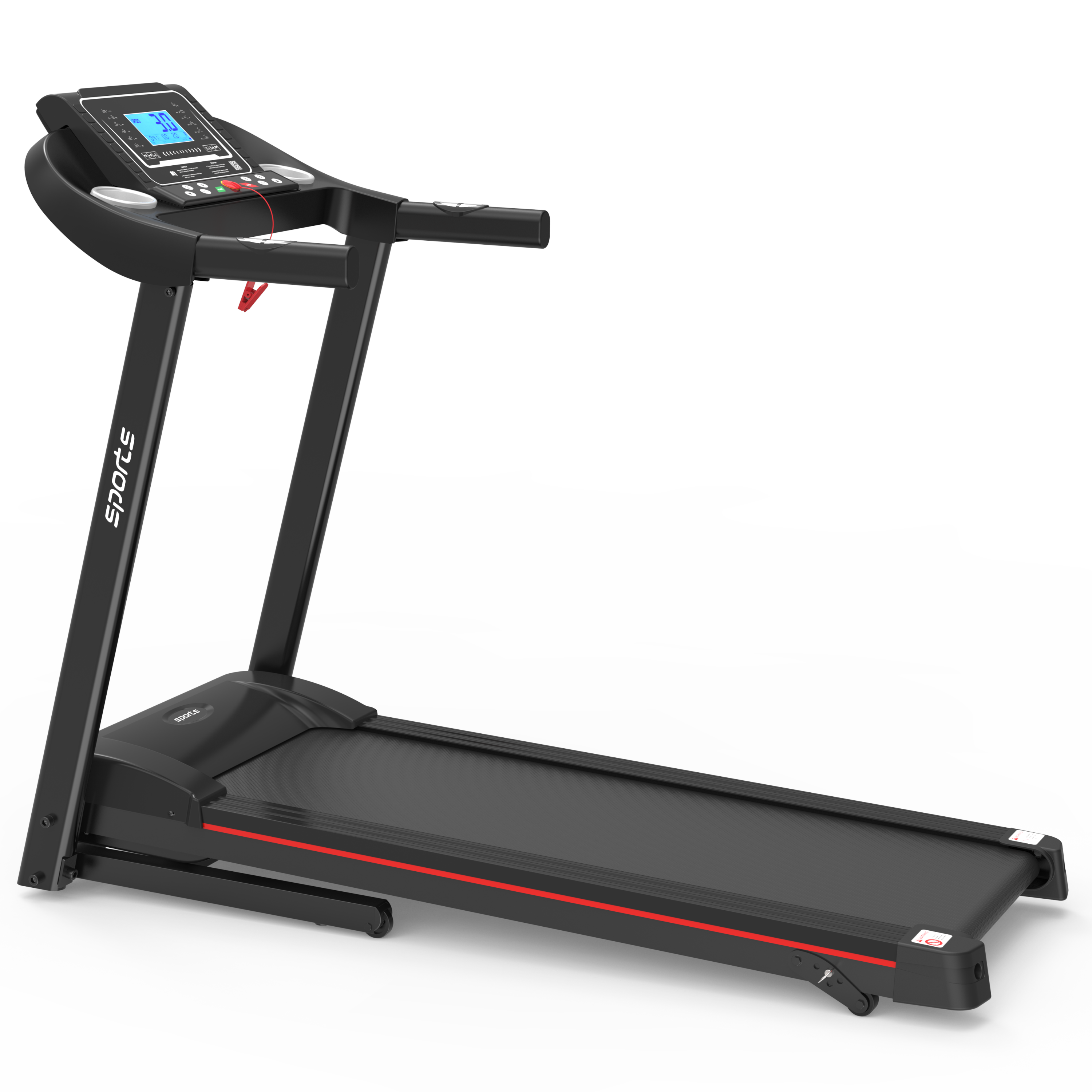 Fitshow App Home Foldable Treadmill with Incline, Folding Treadmill for Home Workout, Electric Walking Running Treadmill Machine 5' LCD Screen 250 LB Capacity Bluetooth Music