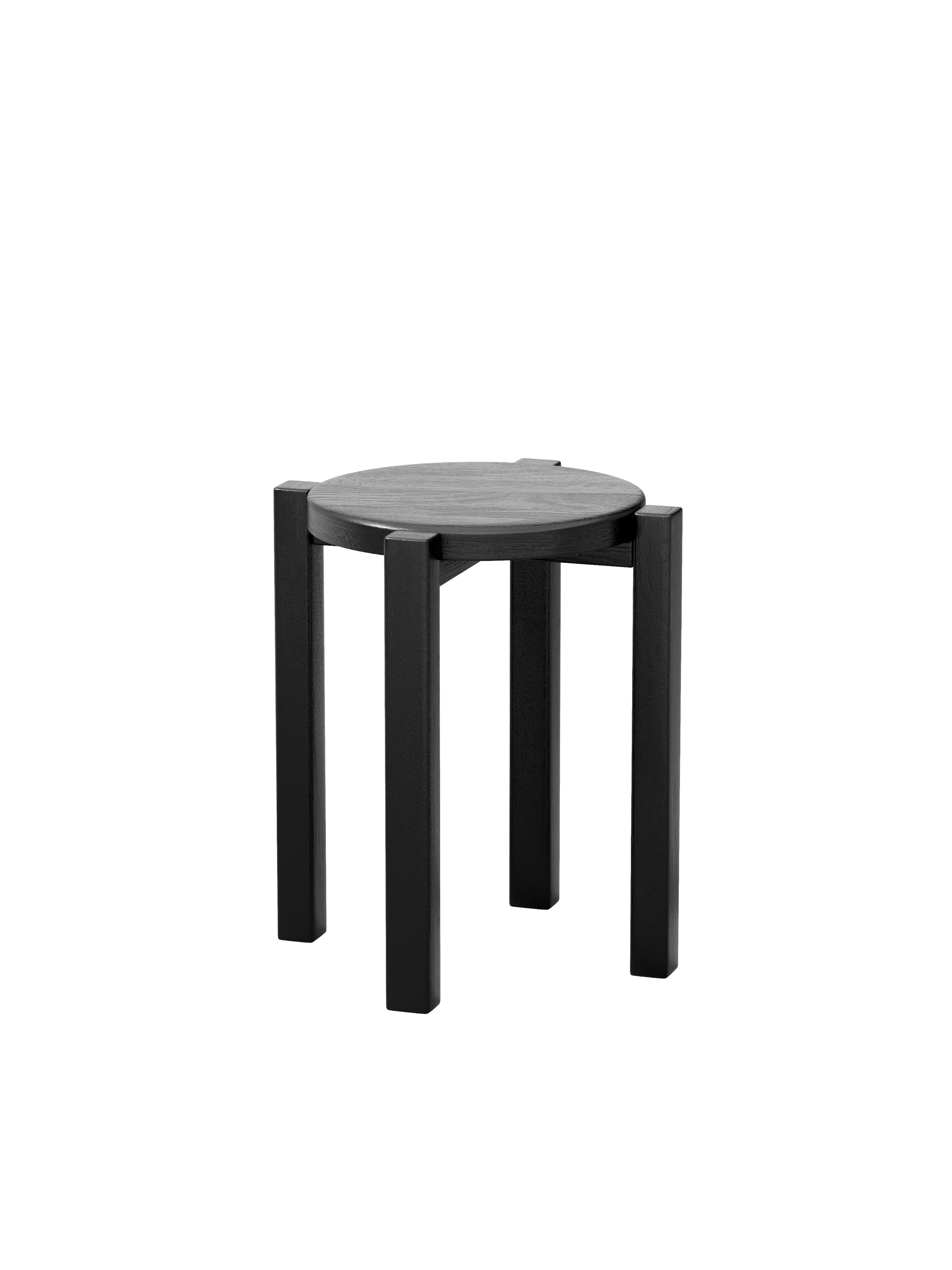100% solid wood stackable stools set of 4, wooden stools, 18-inch stools, stacking stools, nesting tables, sturdy and durable, no installation required, top stackable round side table