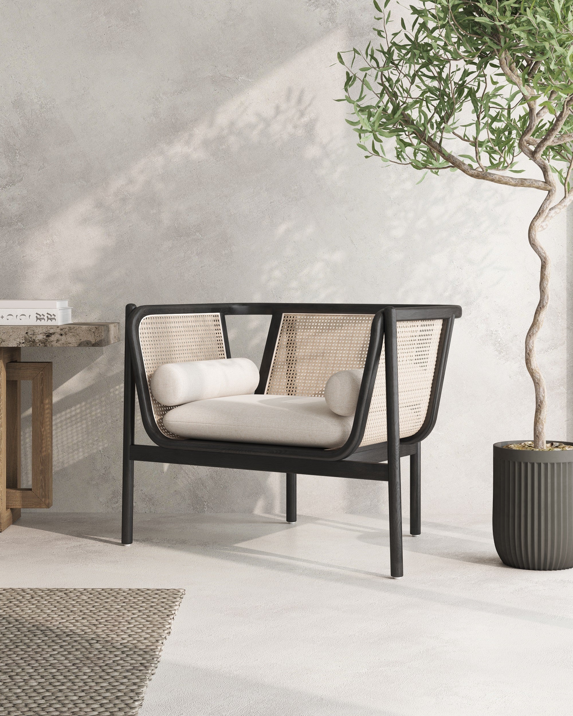 Accent Armchair in Cream