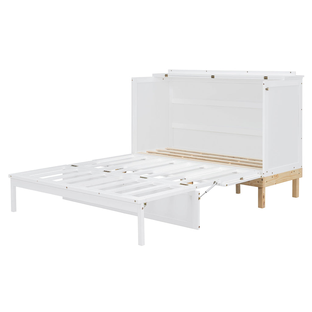 Queen Size Murphy Bed, White