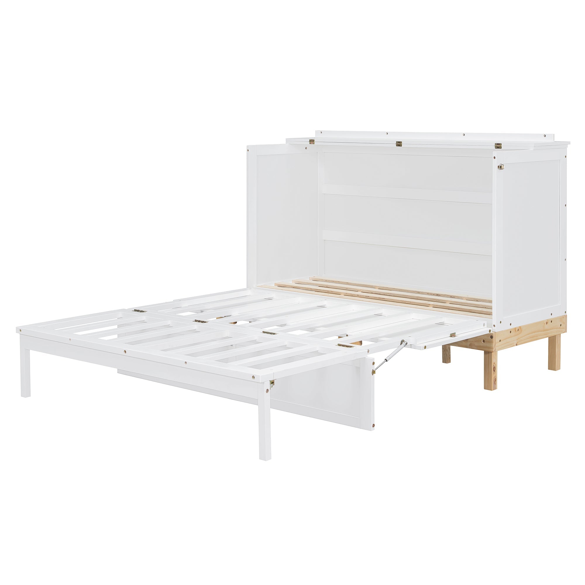 Queen Size Murphy Bed, White