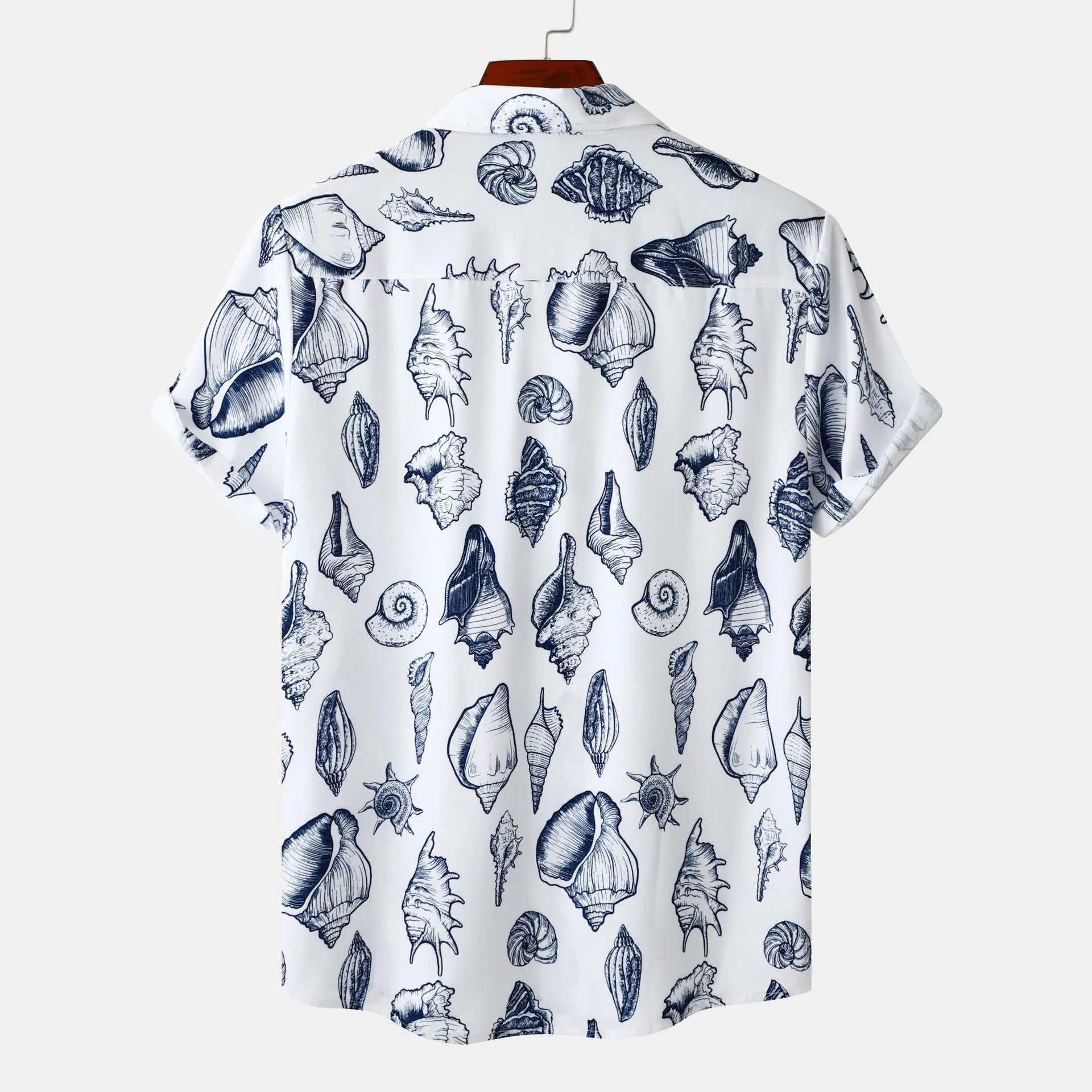 Printed Button Up Short Sleeve Shirt