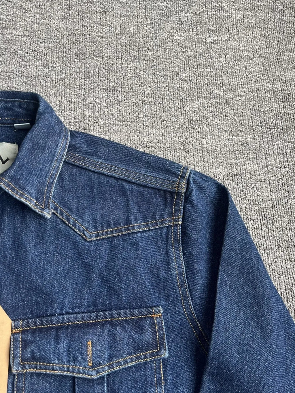 Button Up Washed Denim Shirt