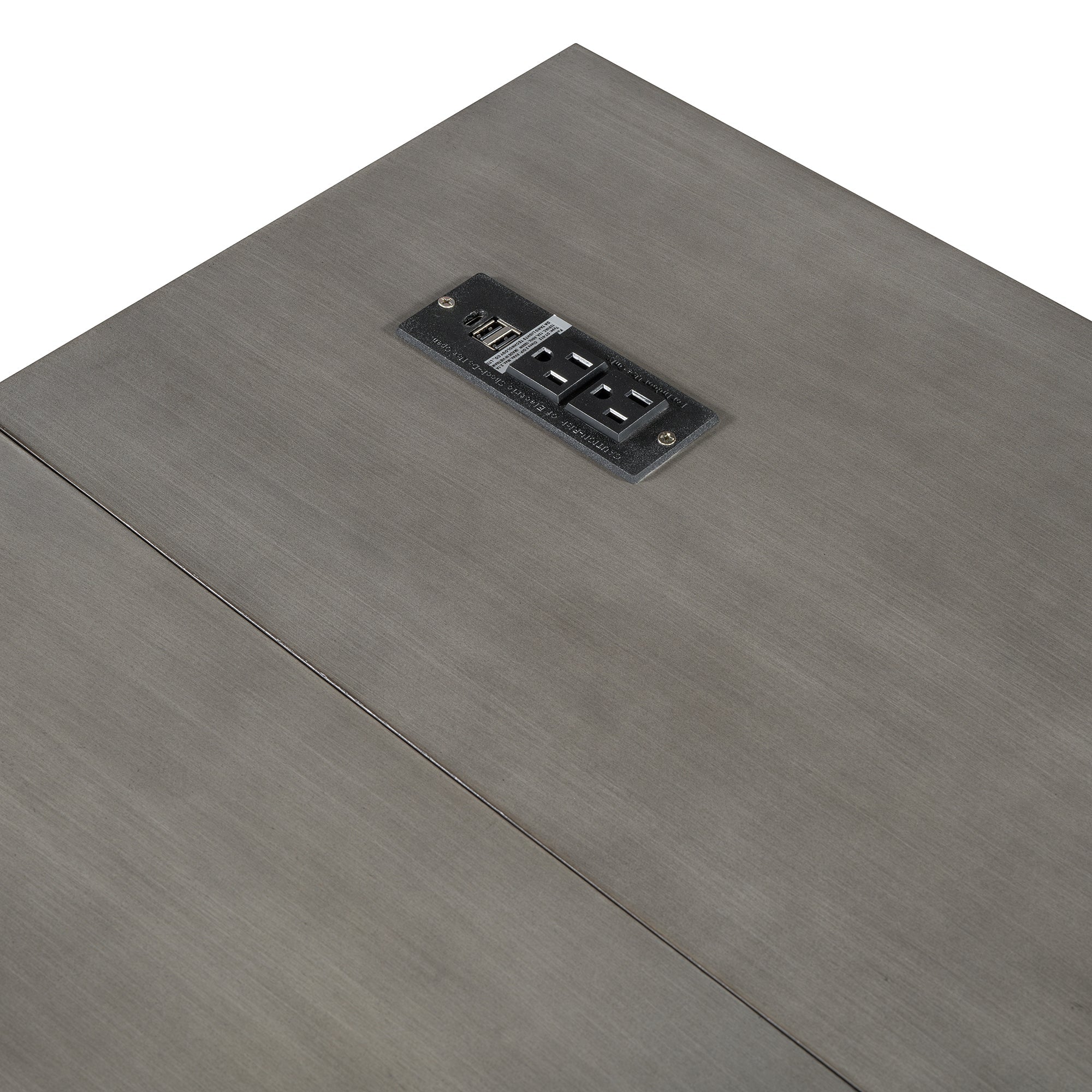 Queen Size Murphy Bed with Large Drawers & USB Ports,Brushed Gray