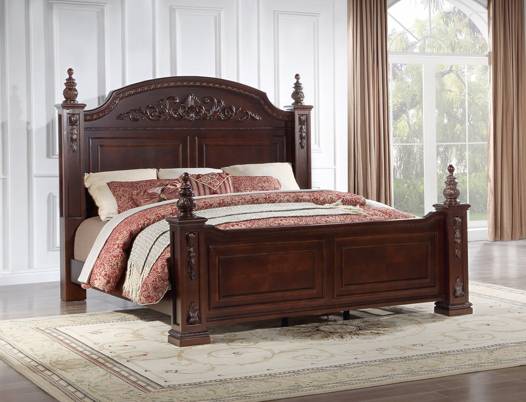 Lyndon G09400A-QB Queen Post Bed , Cherry