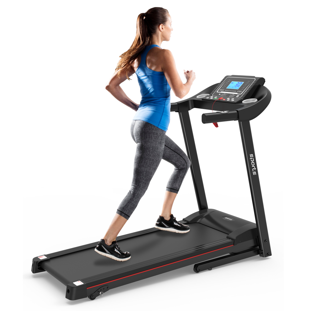 Fitshow App Home Foldable Treadmill with Incline, Folding Treadmill for Home Workout, Electric Walking Running Treadmill Machine 5' LCD Screen 250 LB Capacity Bluetooth Music