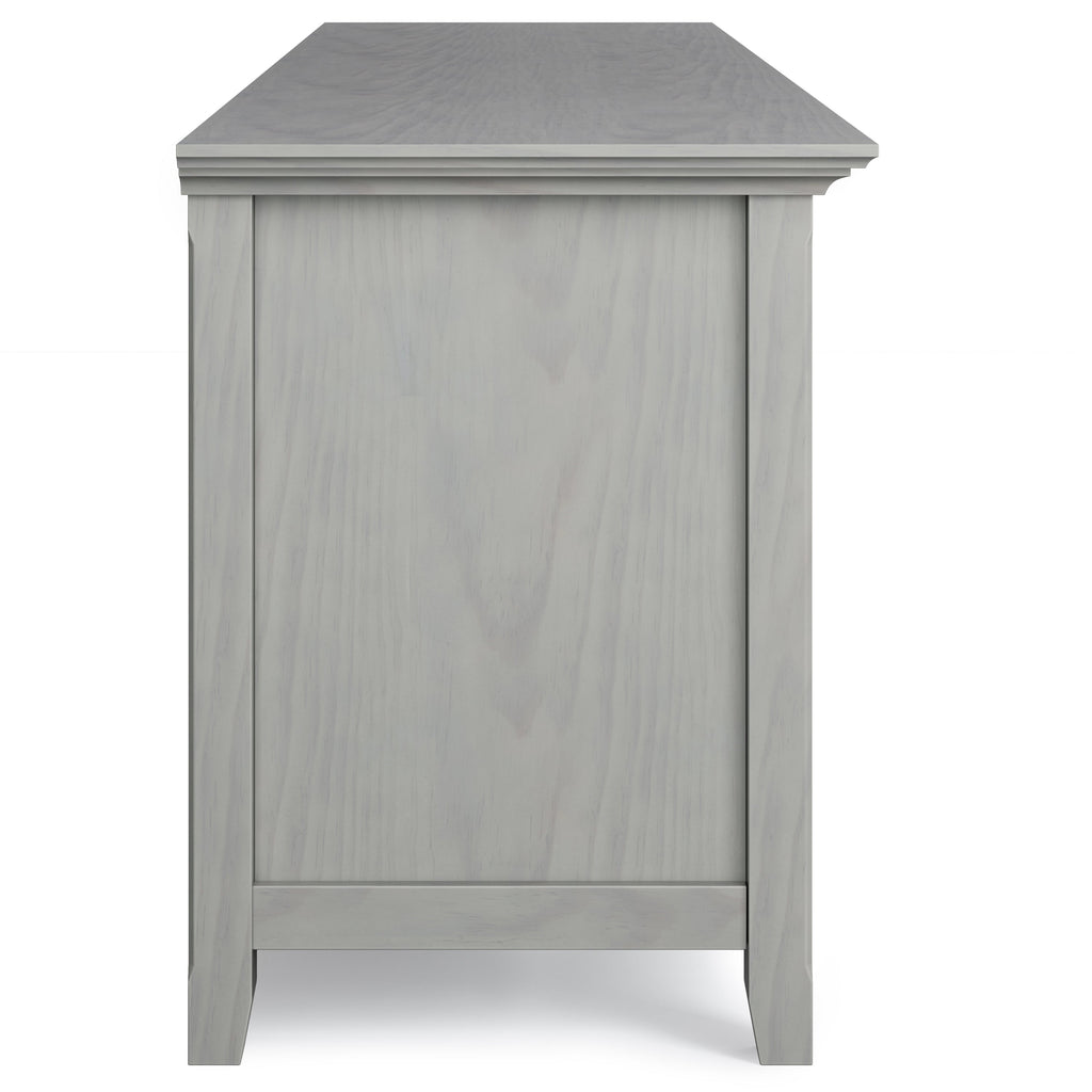 Amherst 72 inch Solid Wood TV Media Stand in Fog Grey