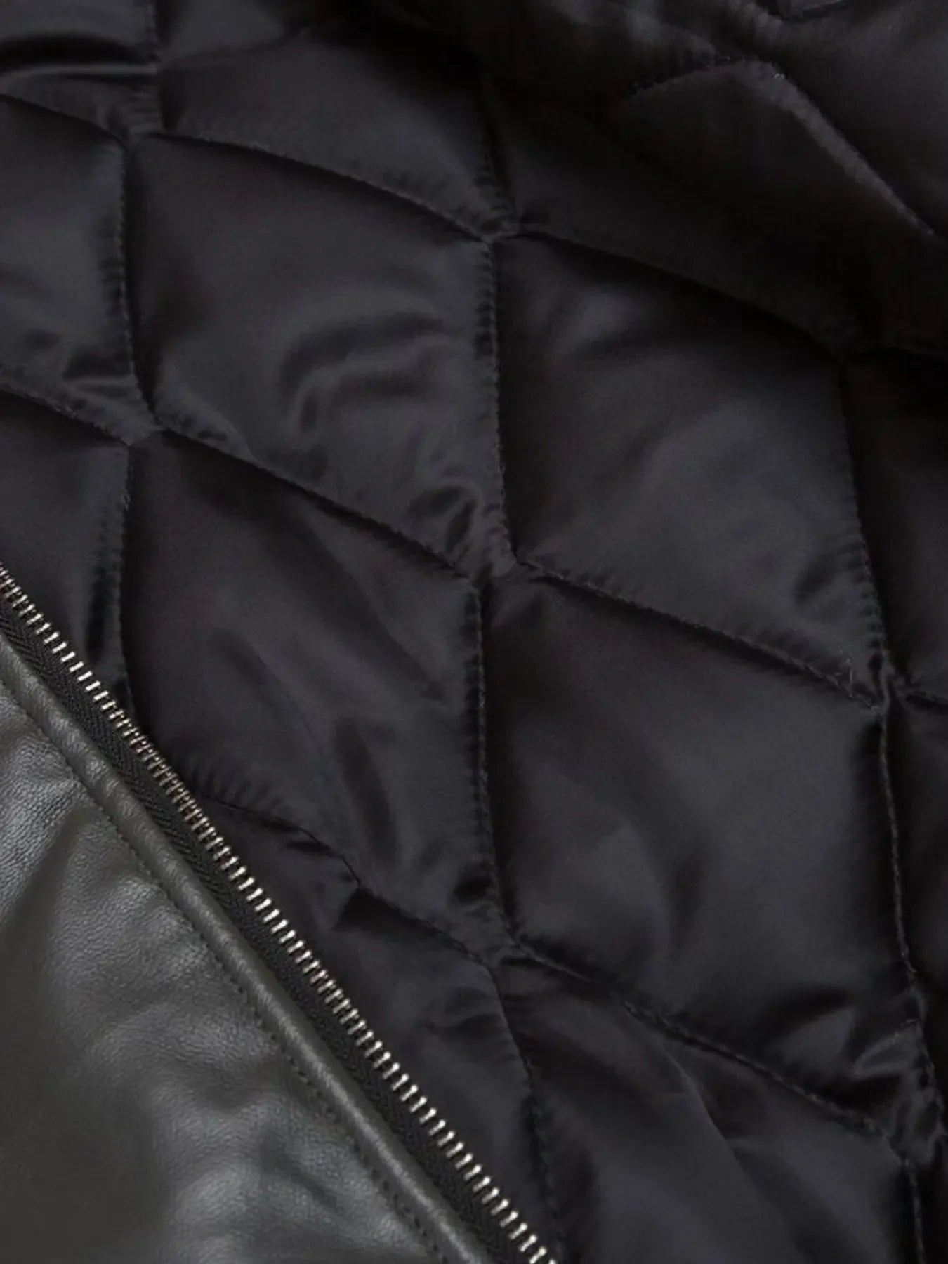 Faux Fur Hooded Contrast Bomber Jacket