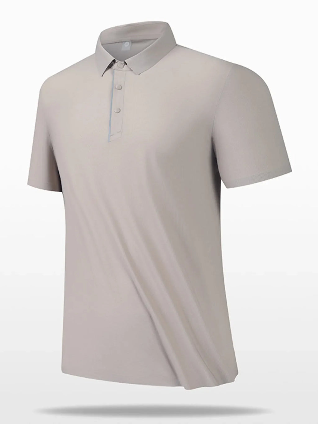 Button Detail Short Sleeve Polo Plus Size