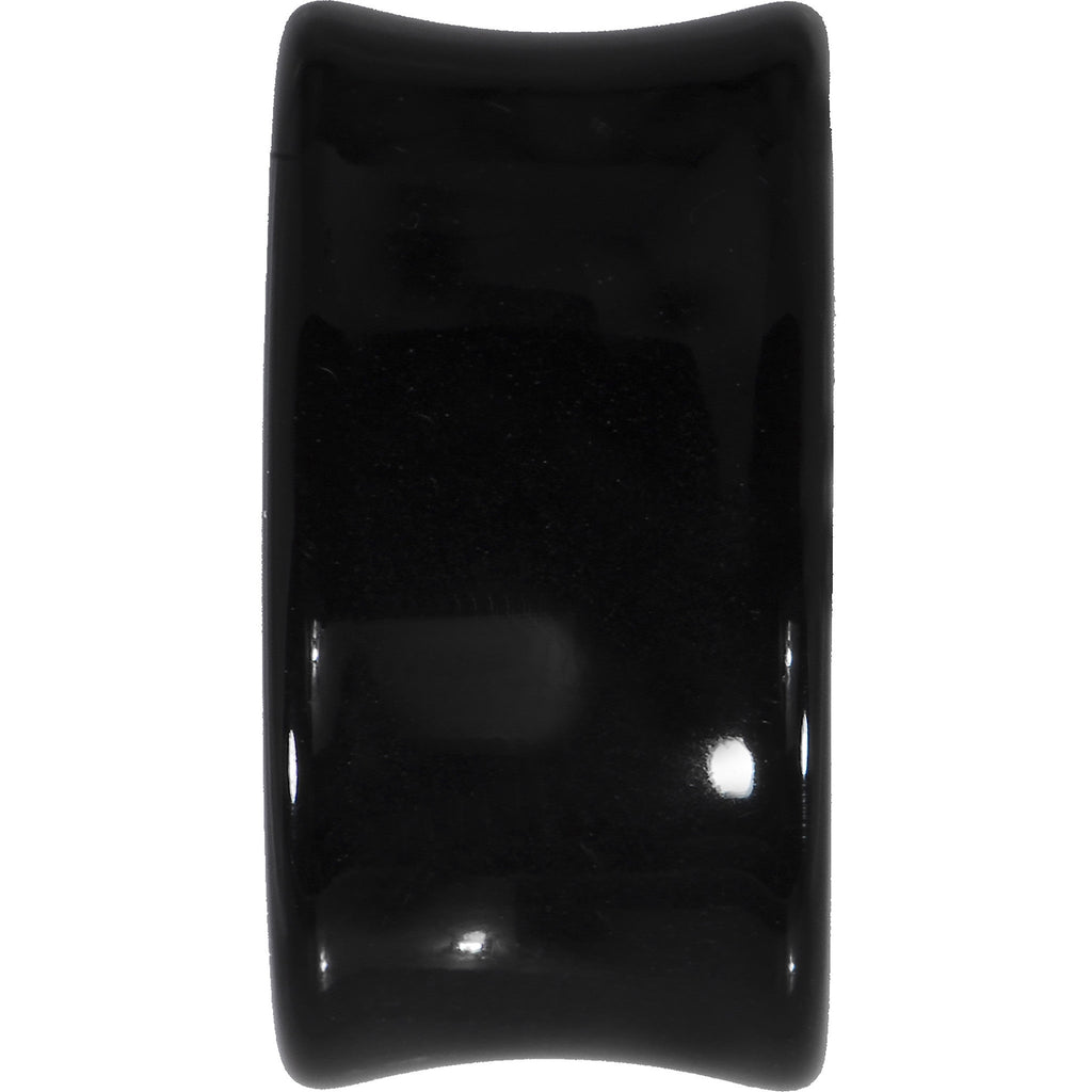 18mm Black Acrylic Hollow Butterfly Saddle Plug