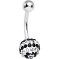 Striped Black Crystal Evolution Belly Ring