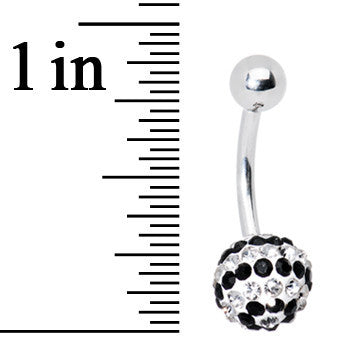 Striped Black Crystal Evolution Belly Ring